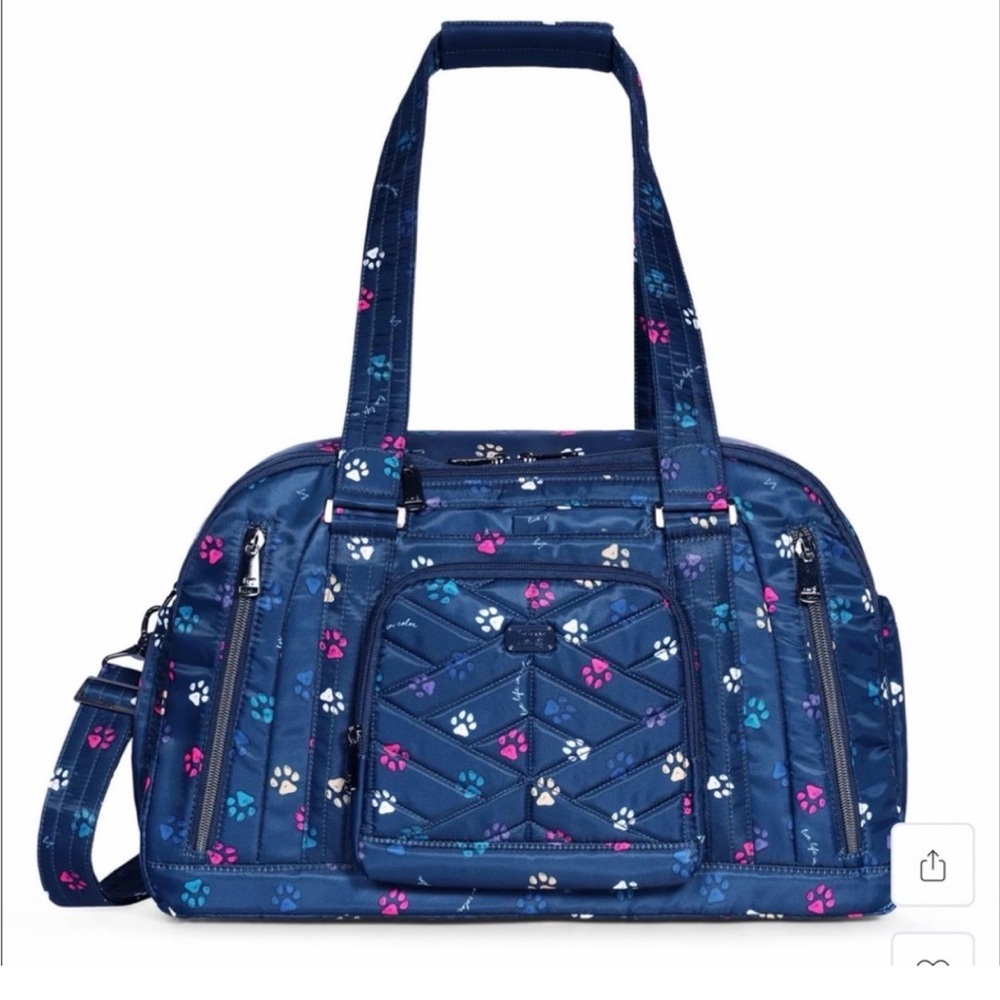 Lug Propeller Duffel Bag Paws Navy  NWT